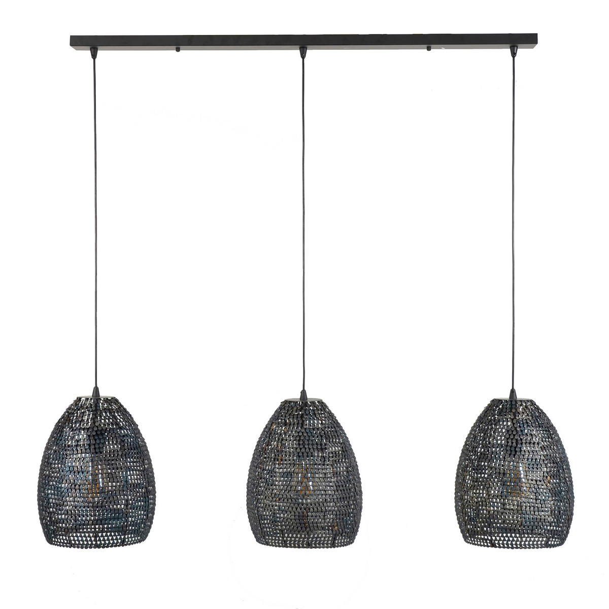 HÄNGELEUCHTE Ova Grau 128/28/ 150 cm - Grau, Metall (128/28/150cm) - Hoyz Collection