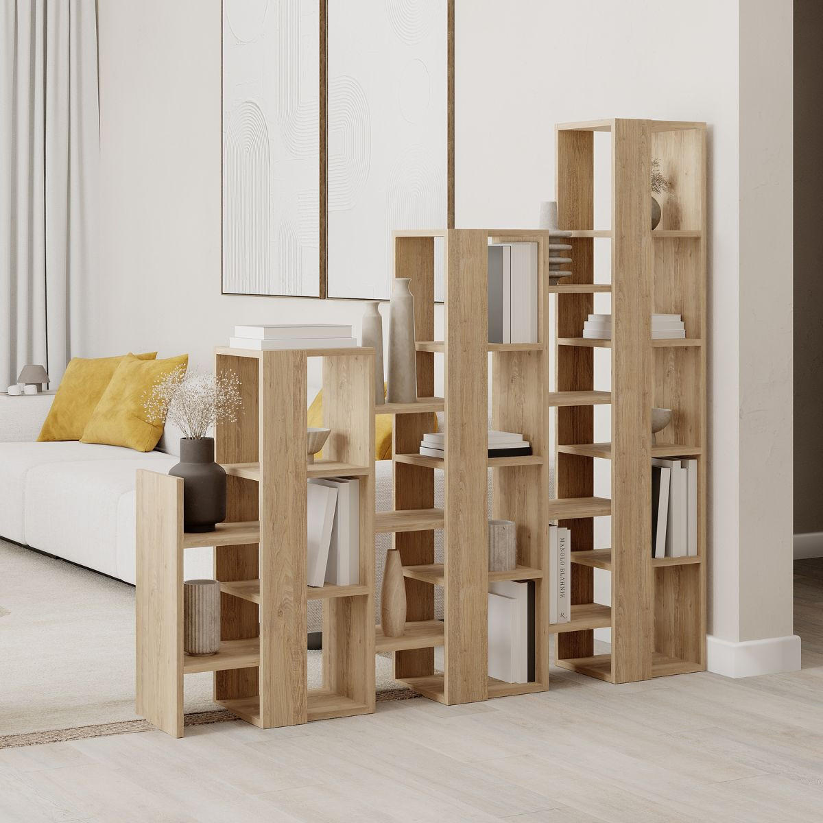 REGAL Trenner Anissa - H151 cm - Eichefarben, Holzwerkstoff (29/151/158cm) - Calicosy