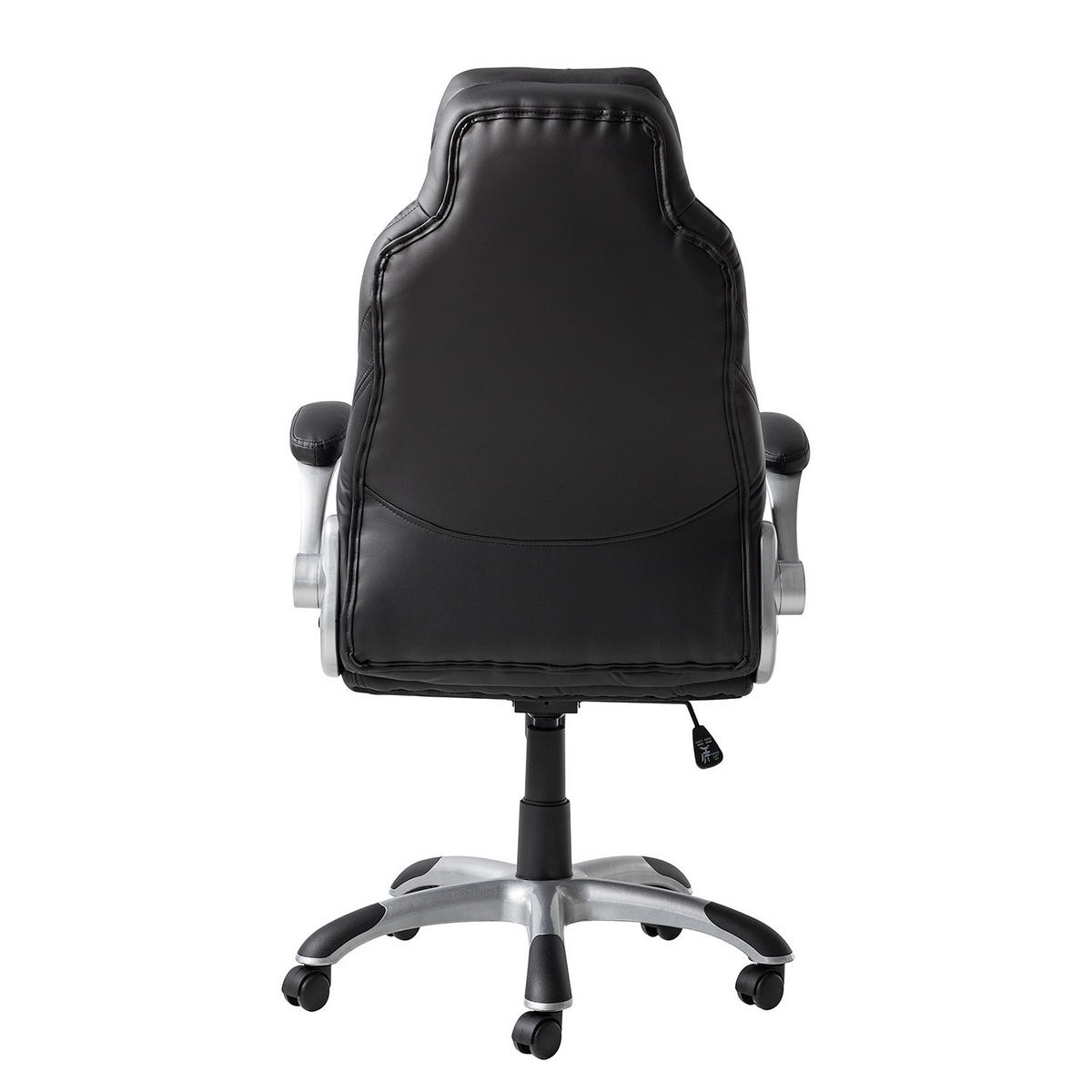 CHEFSESSEL - Kunstleder - Schwarz, Kunststoff (69/118/77cm) - home24
