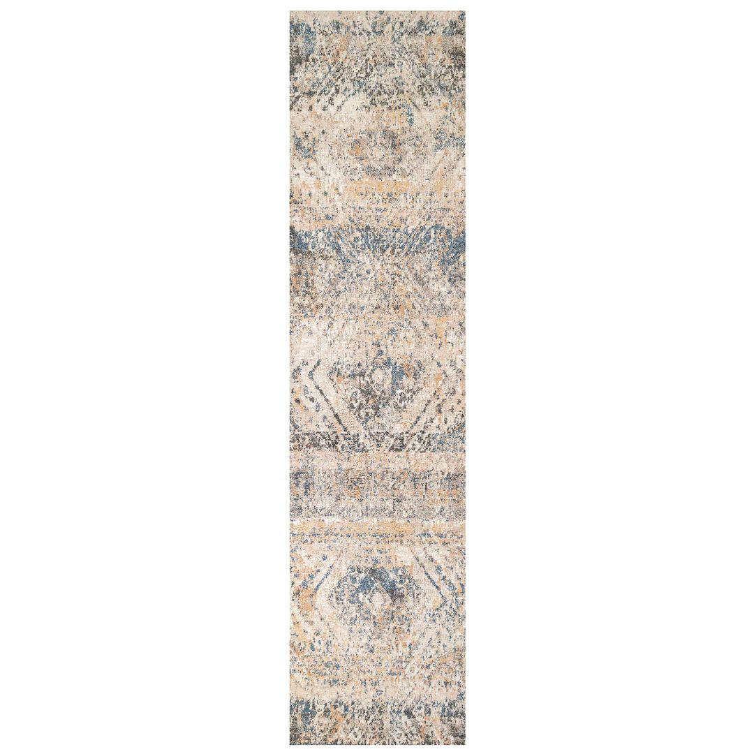 VINTAGE-TEPPICH Ikaro Erin Multi Blau - Blau, Textil (61/239cm) - Kukoon Rugs