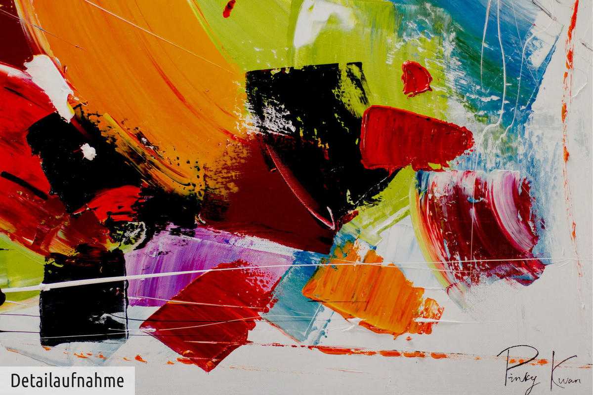 ÖLGEMÄLDE 150/50 cm - Multicolor, Holz/Textil (1.95/50cm) - KUNSTLOFT