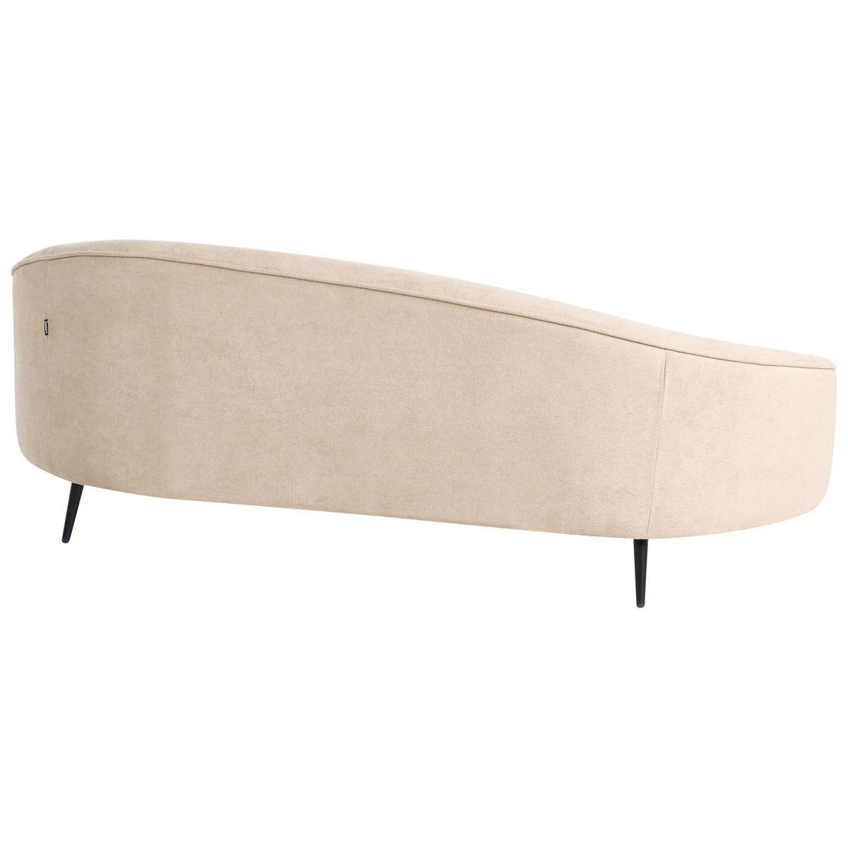 3-SITZER-SOFA Bouclé beige/schwarz Savar - Beige/Schwarz, Textil (183/69/84cm) - Beliani