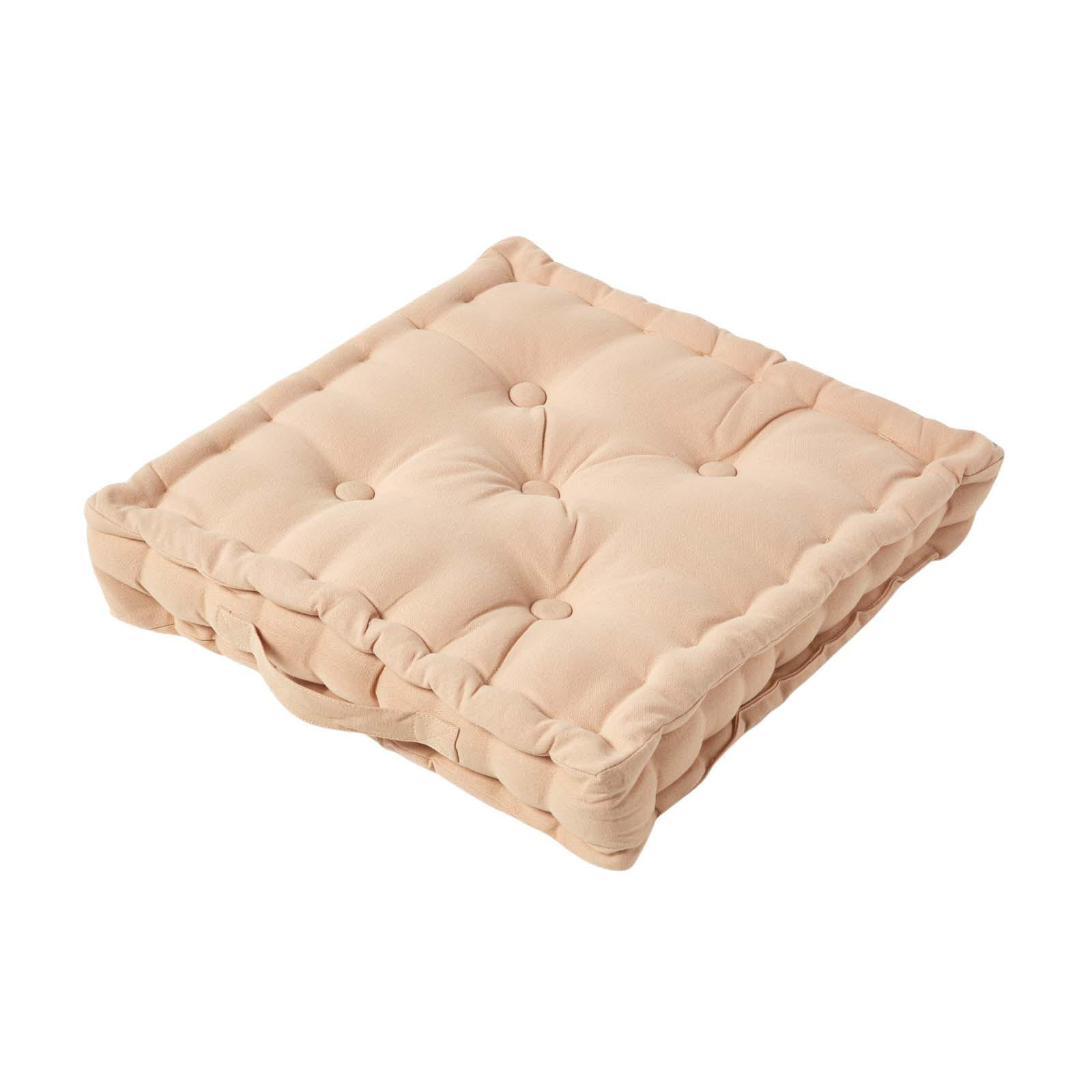 Homescapes Sitzkissen Beige 50x10x50 cm