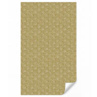 TAPETE - Fächer - Geometrisch - Grün - 140x240 cm - Goldfarben, Papier (140/240cm) - OnlyWow