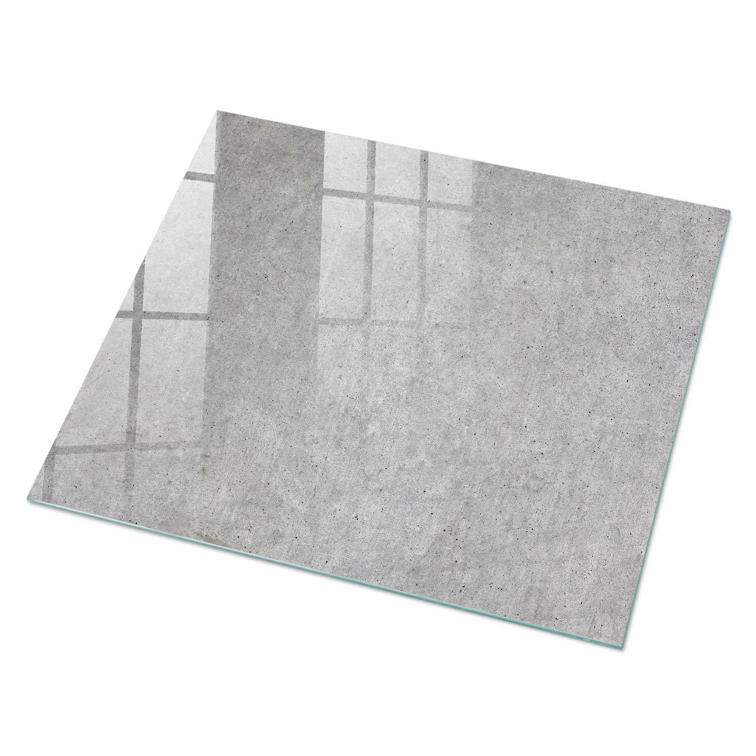 GLASPLATTE 80x60 cm – Betonmuster - Grau, Glas (0.4/80/60cm) - ArtPrintCave