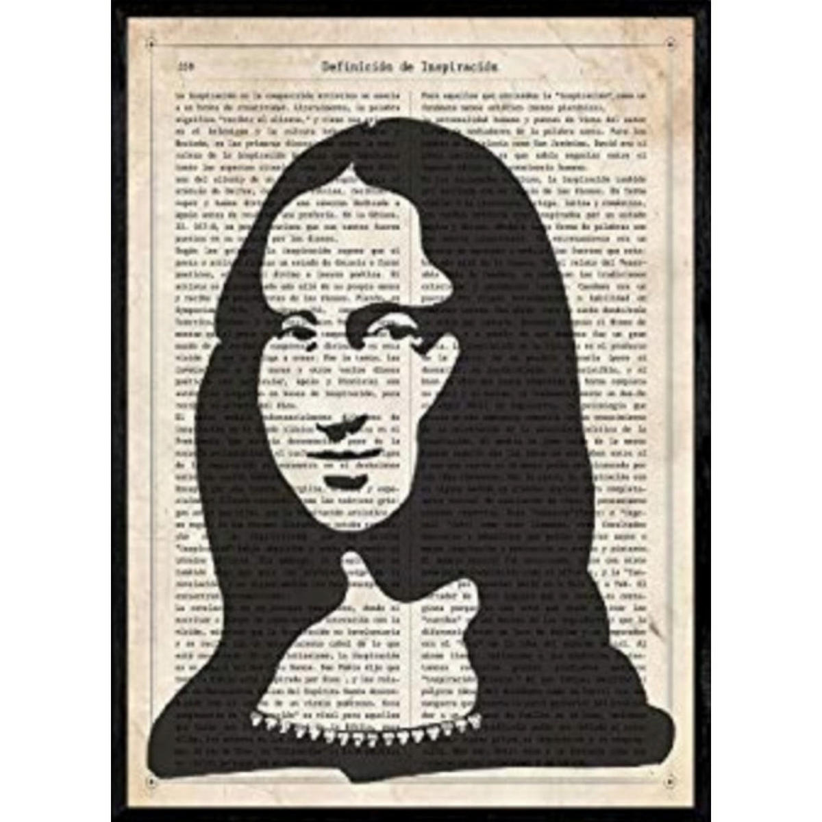 POSTER Von La Gioconda. Vintage Stil A4 Rahmenlos - Klar, Papier (29.7/5/21cm) - Nacnic