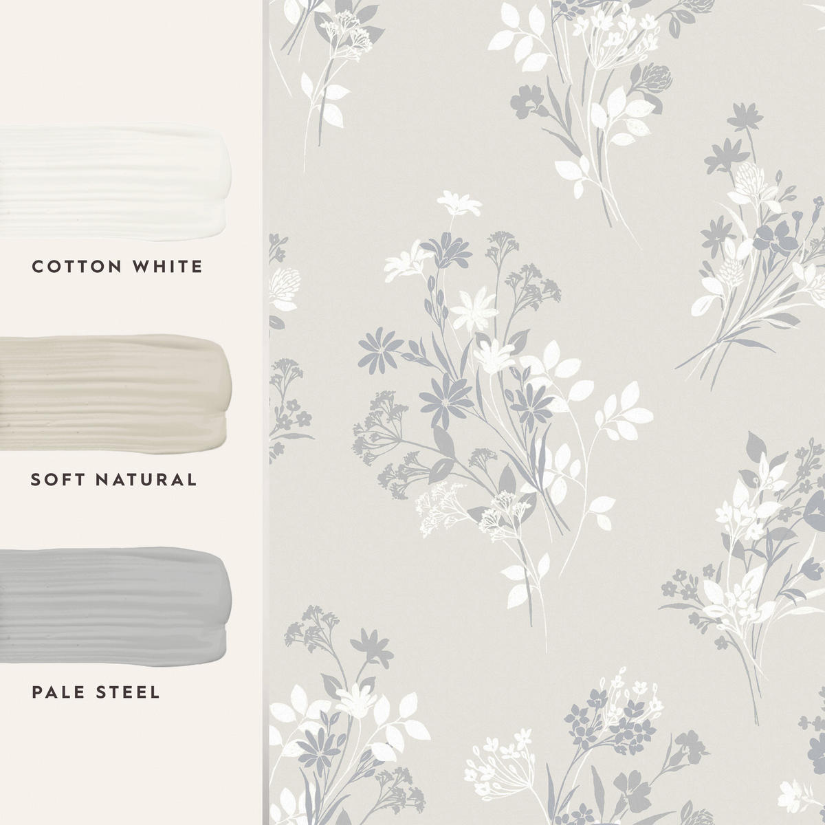 VLIESTAPETE Igerna Wiesenkerbel 1000x52cm - Beige, Papier/Kunststoff (52/1000cm) - LAURA ASHLEY