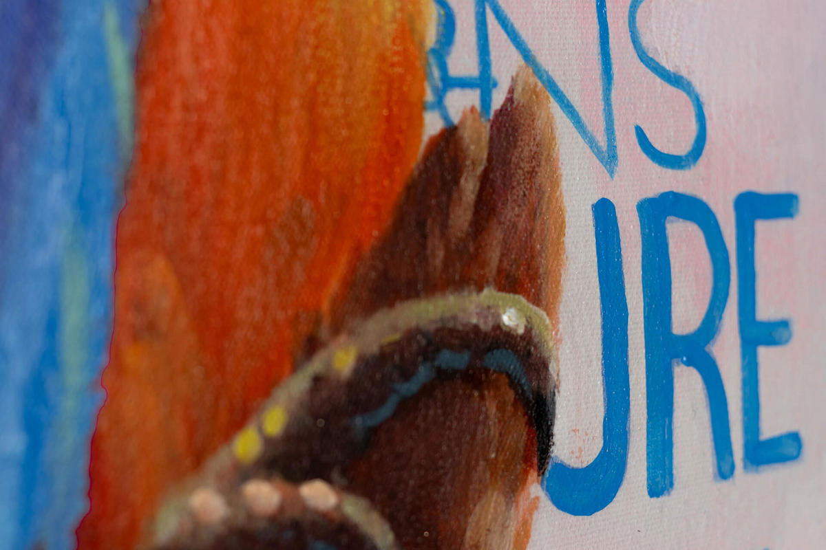 ACRYLBILD HANDGEMALT 60/90 cm - Multicolor, Holz/Textil (60/90cm) - KUNSTLOFT