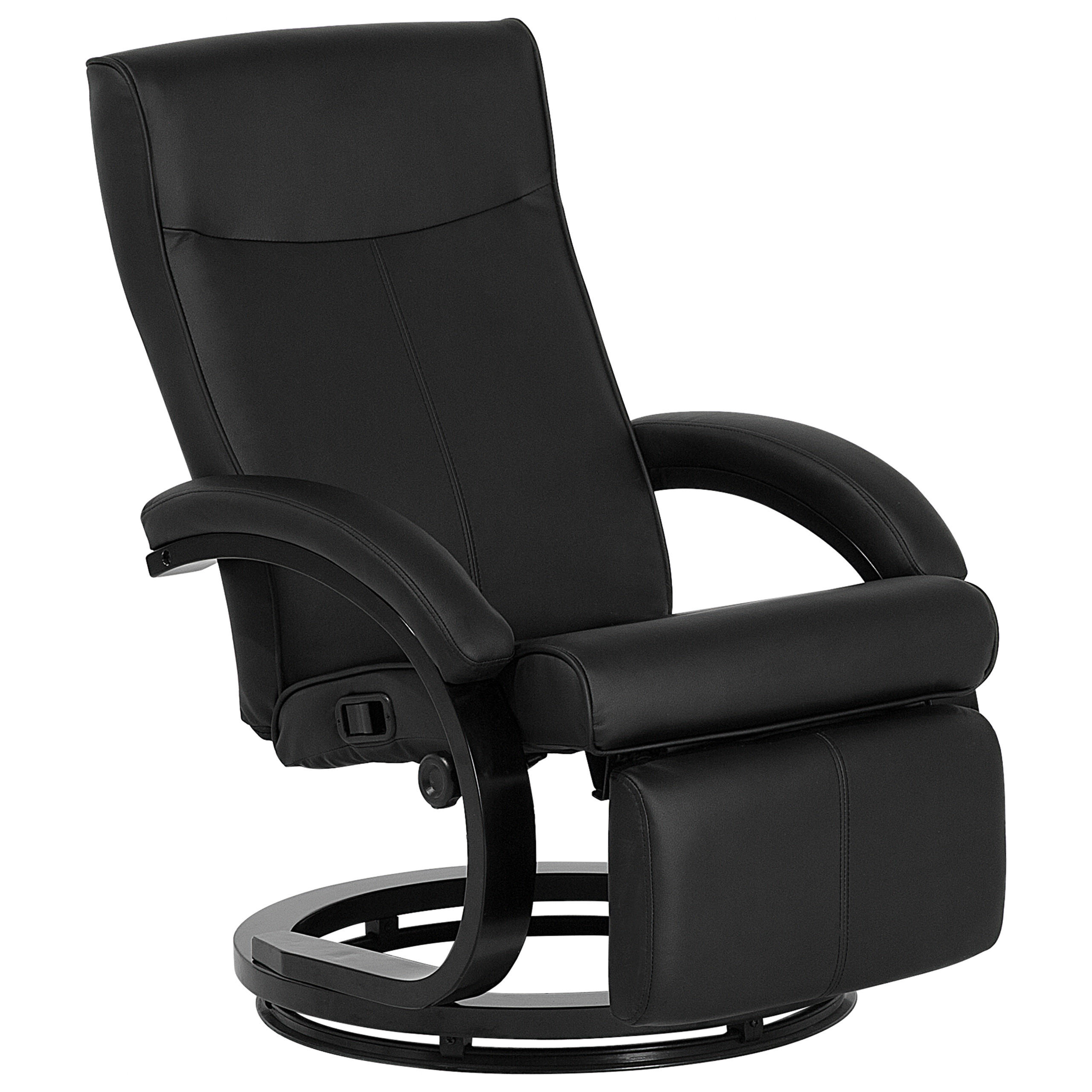 SESSEL Kunstleder Schwarz Might - Schwarz, Holz/Textil (67/97/86cm) - Beliani