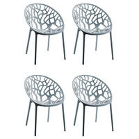 STUHL Holle - 2er Set grau - Grau, Kunststoff (59/60/80cm) - TPFLiving