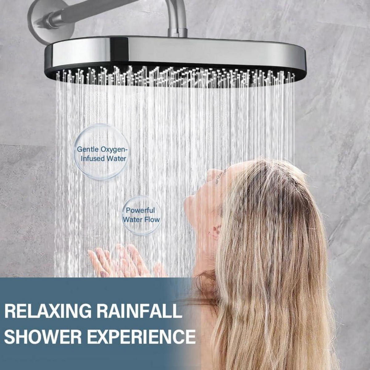 DUSCHKOPF Regendusche 36 cm Chrom - Silberfarben, Metall (20/12.7/35cm)
