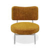 SESSEL Rastervelours 60cm - Dunkelgelb, Textil (60/70/71cm) - Sia Home