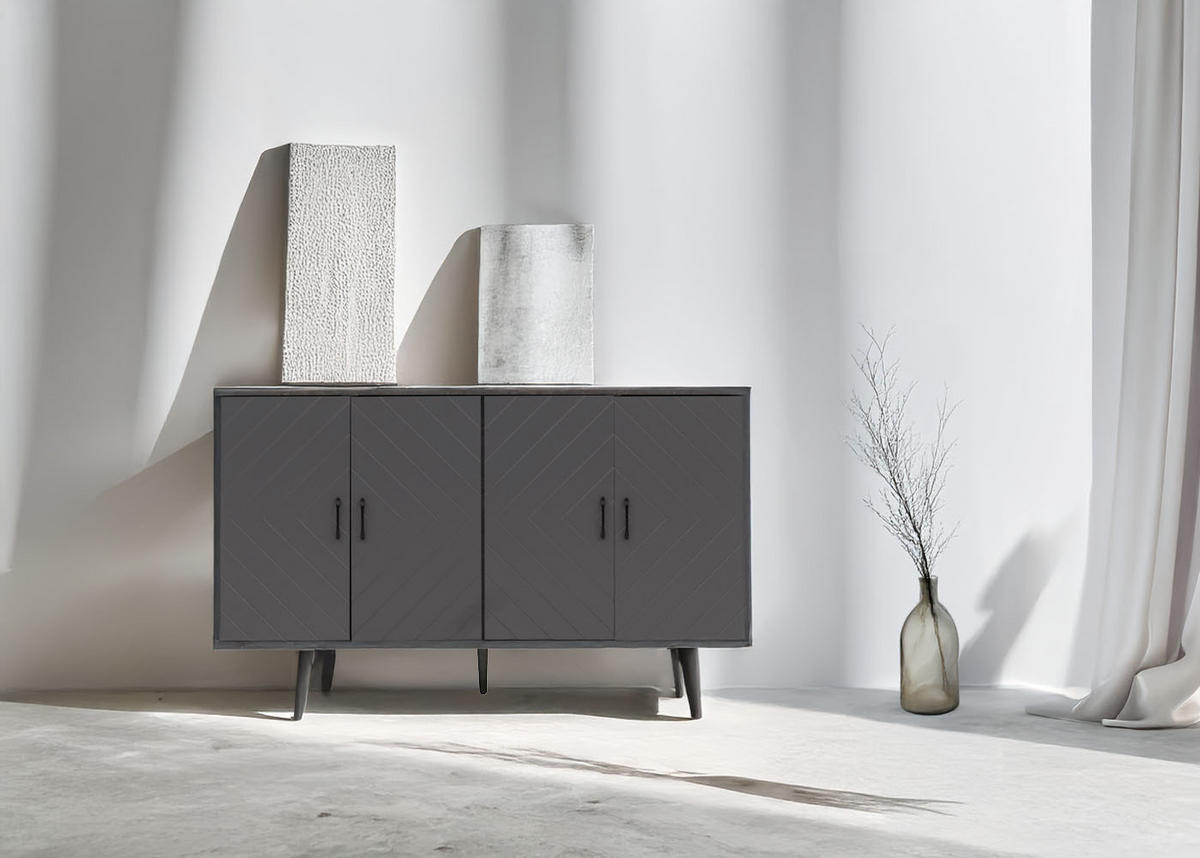SIDEBOARD Grau - Grau, Holz (150/88/40cm) - MCW