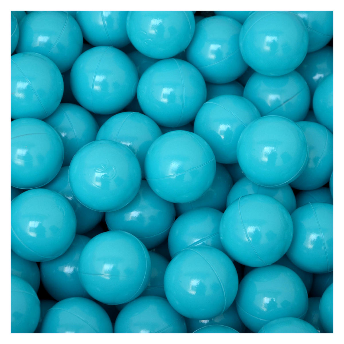 BÄLLEBAD-BÄLLE 50 Stück, Türkis, 5.5 cm - Türkis, Kunststoff (5.5/5.5/5.5cm) - Littletom