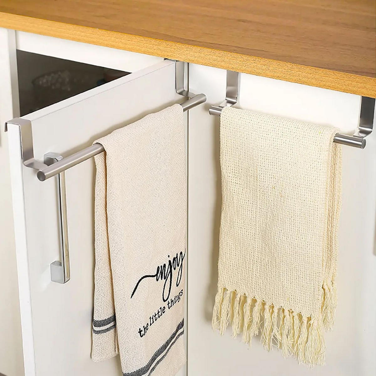 HANDTUCHHALTERUNG 36/5/6.5 cm - Silberfarben, Metall (5/6.5/36cm) - Intirilife