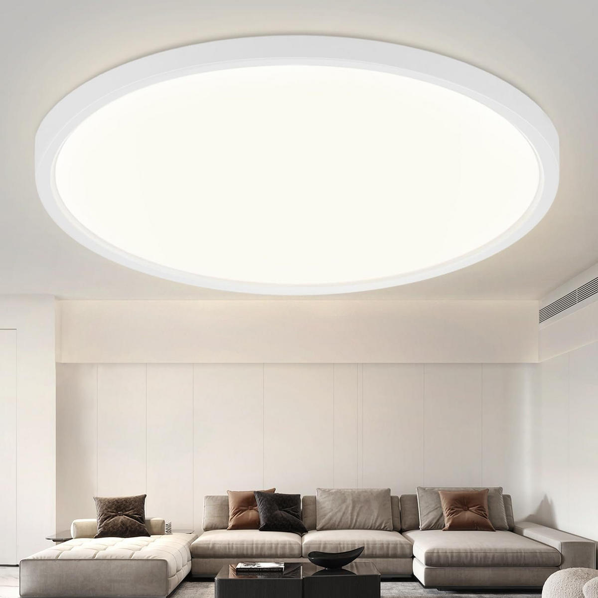 LED-DECKENLEUCHTE Hammer 29.5 cm - Weiß, Kunststoff (29.5/29.5/2.5cm) - Nettlife