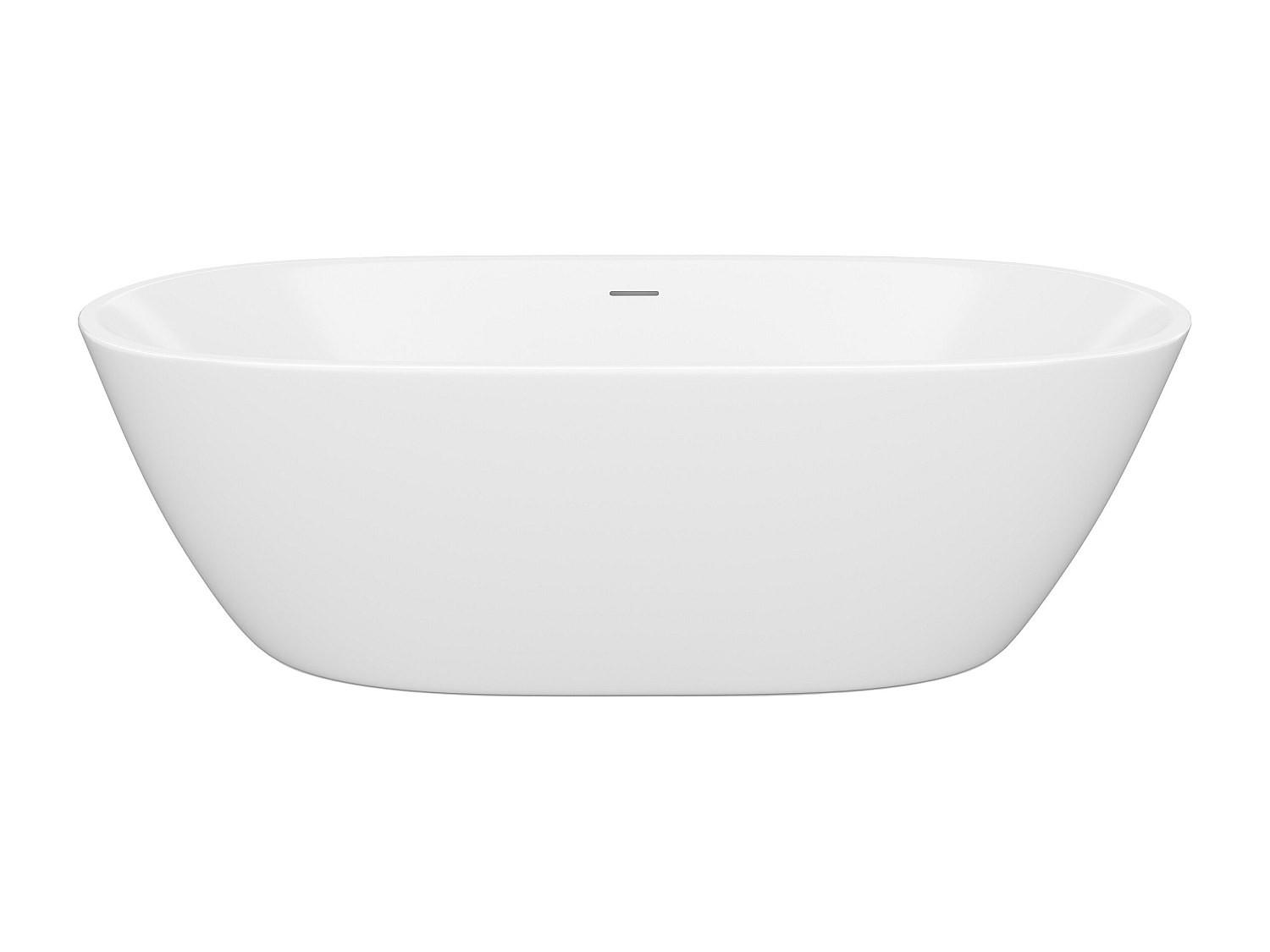 FREISTEHENDE Badewanne - 1 Person - Acryl - Weiß - Weiß, Kunststoff (180/57.5/75cm) - Vente-Unique