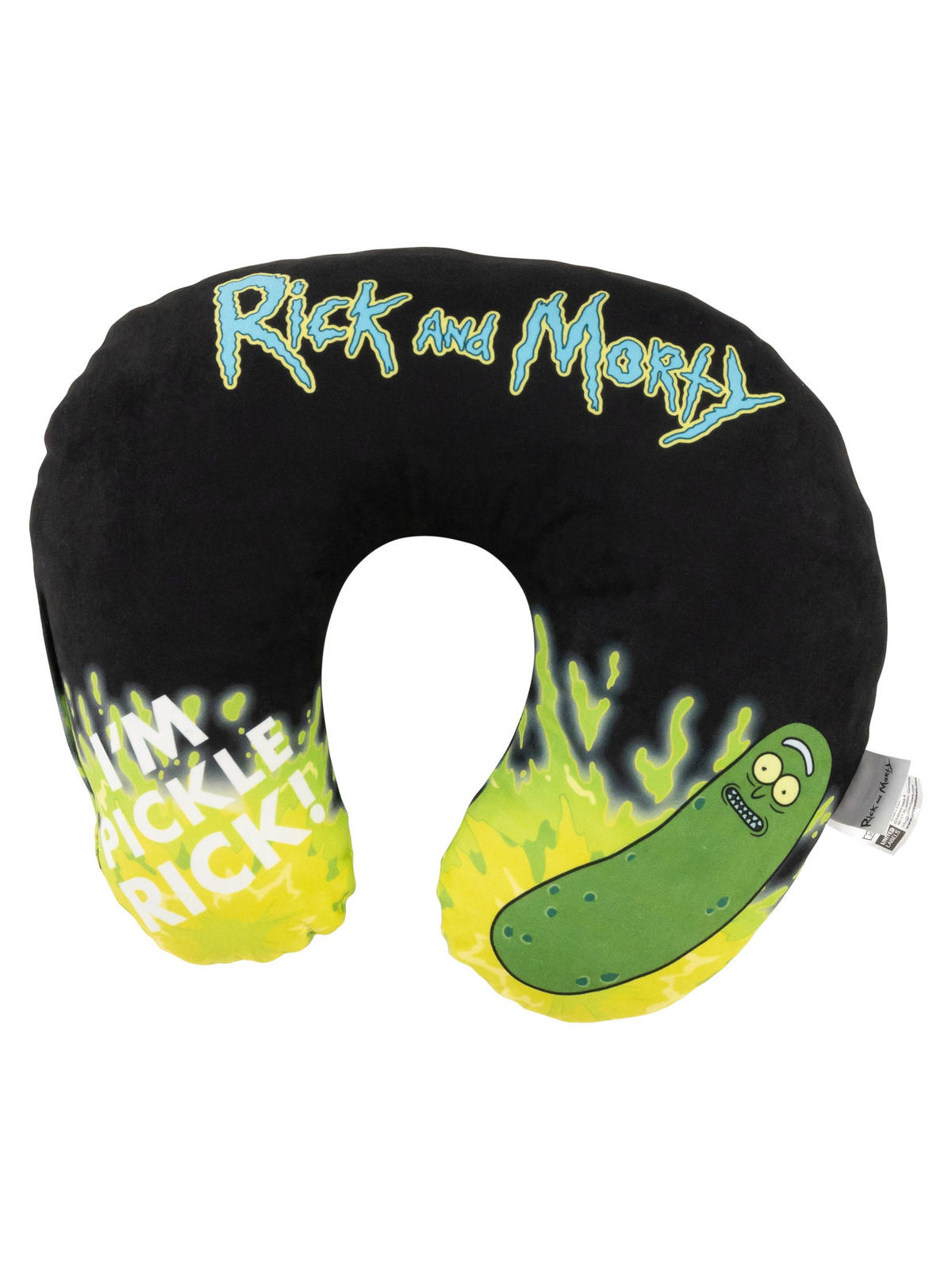 NACKENKISSEN Rick and Morty Schwarz - Schwarz, Textil (35/30cm) - United Labels