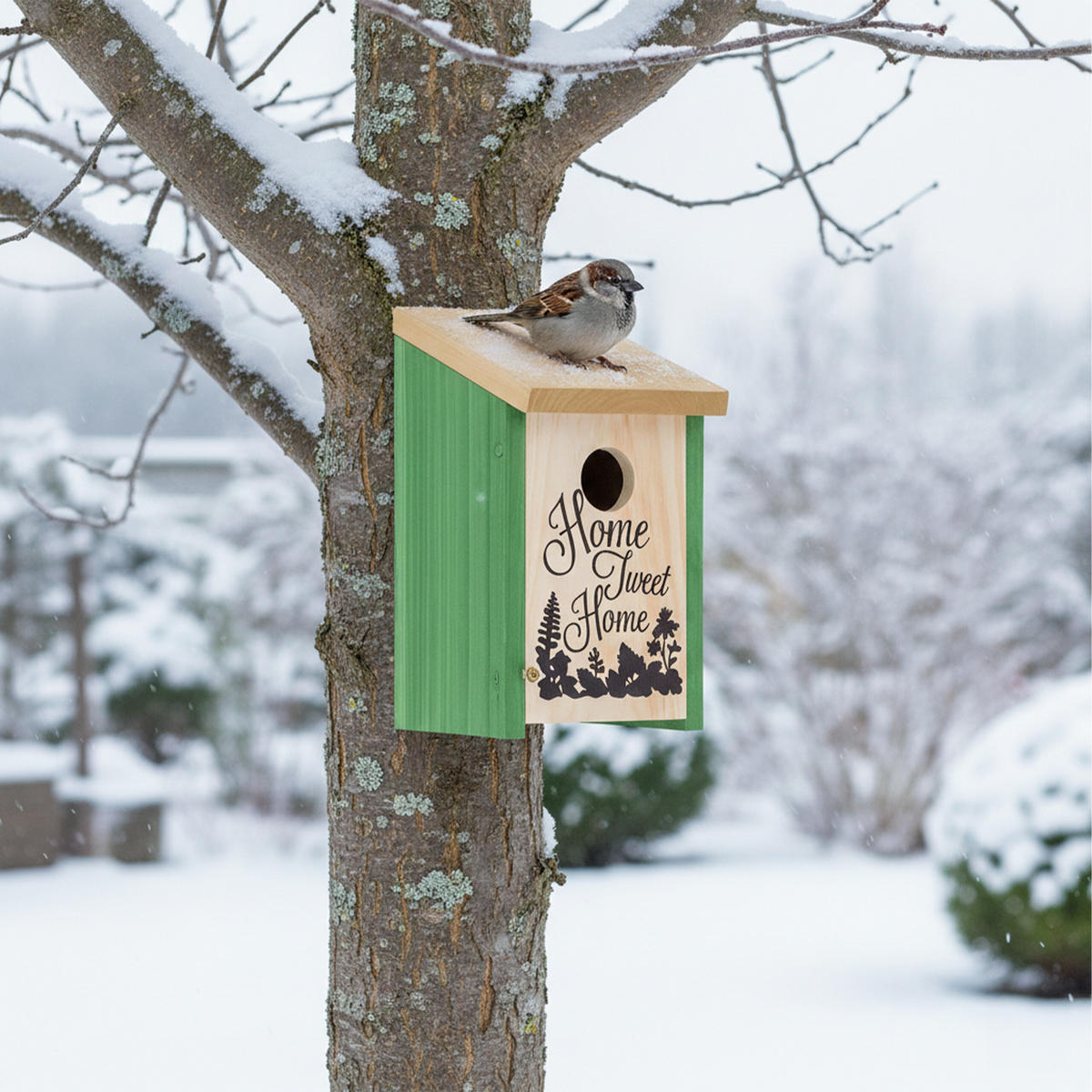 NISTKASTEN - Grün, Holz/Metall (12/22/15cm) - Relaxdays