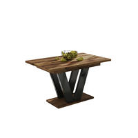 ESSTISCH Lara ausziehbar bis 210 cm - Mooreichefarben, Holzwerkstoff (130/80/80cm) - Endo-Moebel