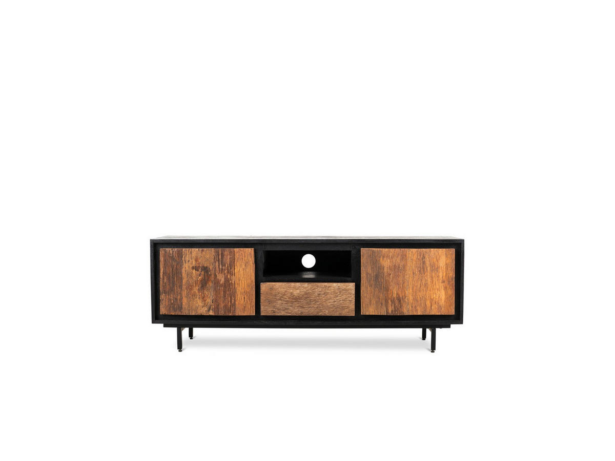 TV Board Anayah Mangoholz 140 cm / 40 cm Natur - Naturfarben, Holz (140/50/40cm) - Villa Möbel