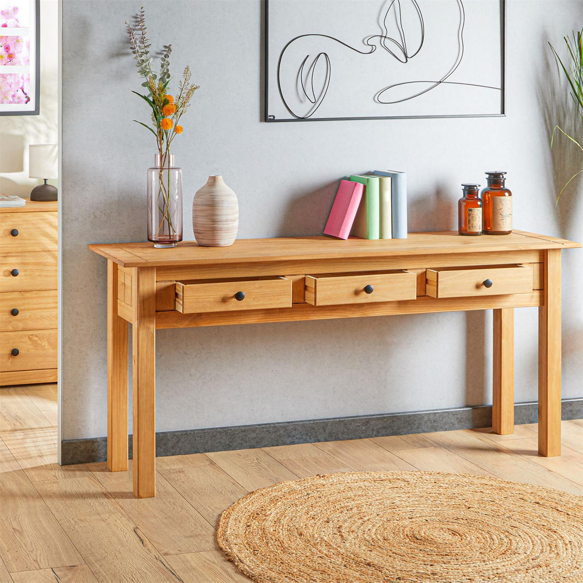 KONSOLENTISCH CANCUN - Braun, Holz (41/151/72cm) - CARO-Möbel