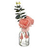 BLUMENARRANGEMENT Glas Carmen 30 cm - Hellrosa, Kunststoff (30cm) - Atmosphera Createur d´interieur