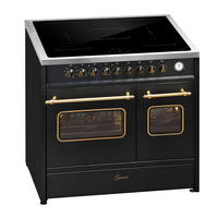 ELEKTRO-STANDHERD E 913 DF RU BL 90 cm Schwarz - Schwarz, Metall (90/94/61.5cm) - Gurari