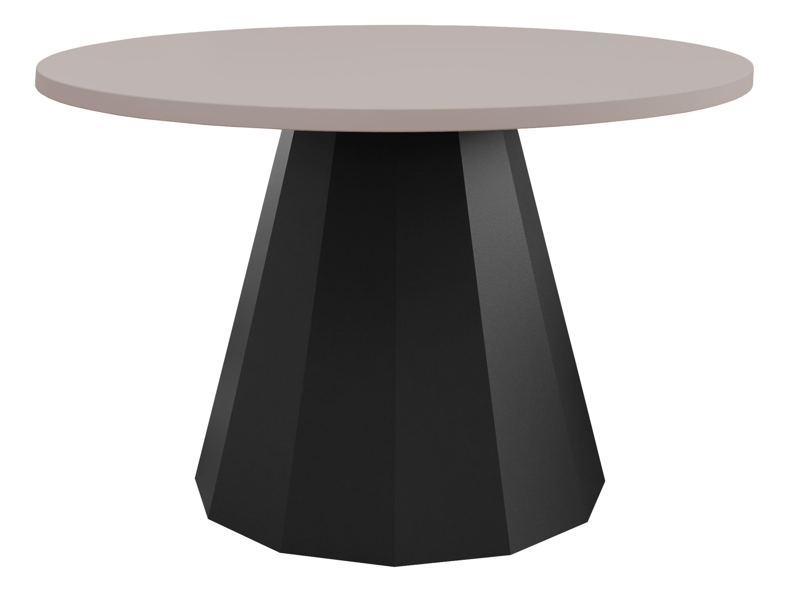 COUCHTISCH Elipse - Kaschmir/Schwarz, Holzwerkstoff/Metall (75/75/45cm) - MIRJAN24