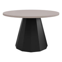 COUCHTISCH Elipse - Kaschmir/Schwarz, Holzwerkstoff/Metall (75/75/45cm) - MIRJAN24