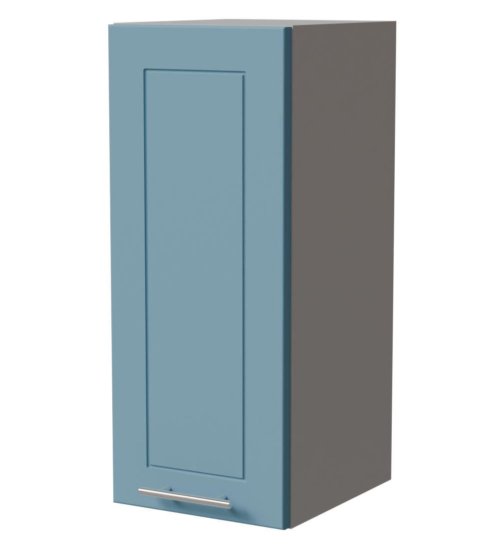 Feldmann-Wohnen Hängeschrank Blau, Grau 30x72x32.5 cm