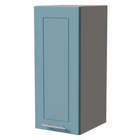 HÄNGESCHRANK Bari W2/30 RAL 5024 pastellblau (K5) / Grau Matt 30 / 32,5 / 72cm - Blau/Grau, Holz/Holzwerkstoff (30/72/32.5cm) - Feldmann-Wohnen