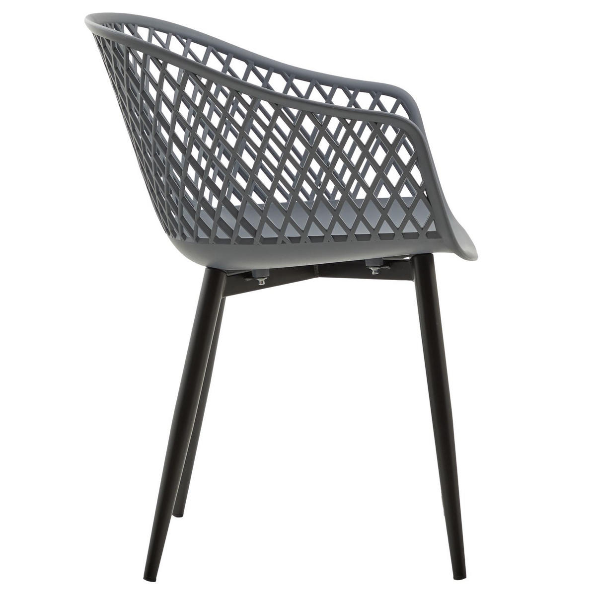 ESSZIMMERSTUHL MEDEIRA 4ER-SET - Anthrazit, Textil (61/80/57cm) - IDIMEX