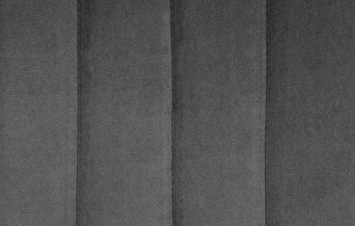 BARHOCKER RIO Dunkelgrau Samt Weiß - Dunkelgrau, Textil/Metall (49.5/91/50cm) - DELUKE