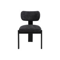 STUHL - 56 cm x 60 cm - Stoff - Schwarz - WILANA - Schwarz, Textil (56/85/60cm) - Vente-Unique