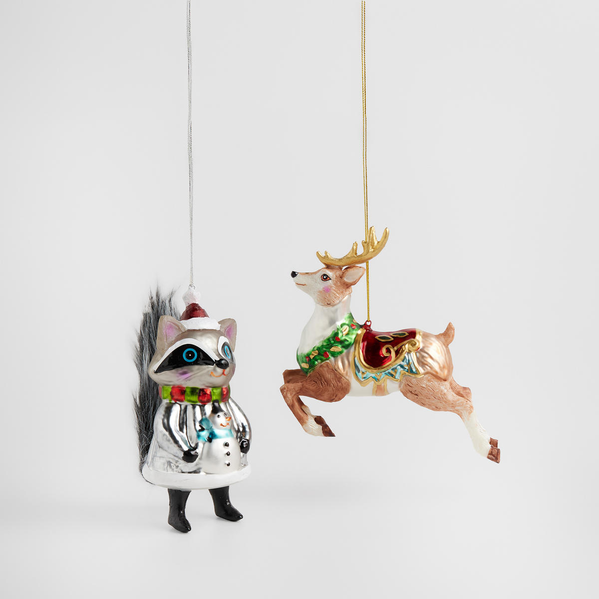 GLASKUGEL Nuzzle, Mehrfarbig, 13 x 4 x 14.5 cm, Dekorative Weihnachtsdeko - Multicolor, Glas (4/13/14.5cm) - home&you