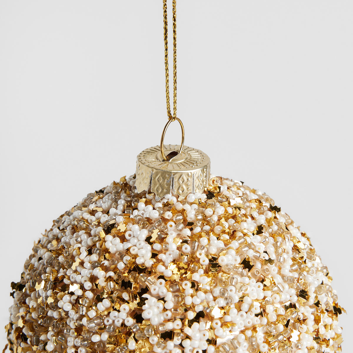 WEIHNACHTSKUGEL Glas BROUGH, Ø80 mm, Gold, Christbaumkugeln, Weihnachtsdeko Xmas, Christmas Deko - Goldfarben, Glas (8/8/8cm) - home&you