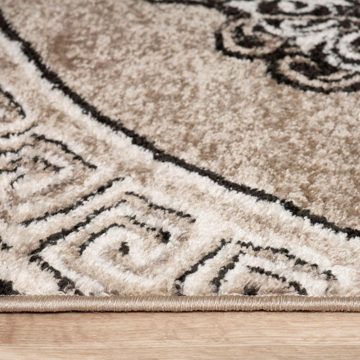 KURZFLOR-TEPPICH SINAI 077 BRAUN 80X150 - Braun, Kunststoff (80/150cm) - Paco Home