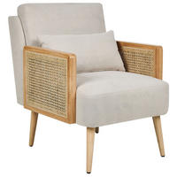 SESSEL Polsterbezug Beige Orum - Beige, Textil (60/80/78cm) - Beliani