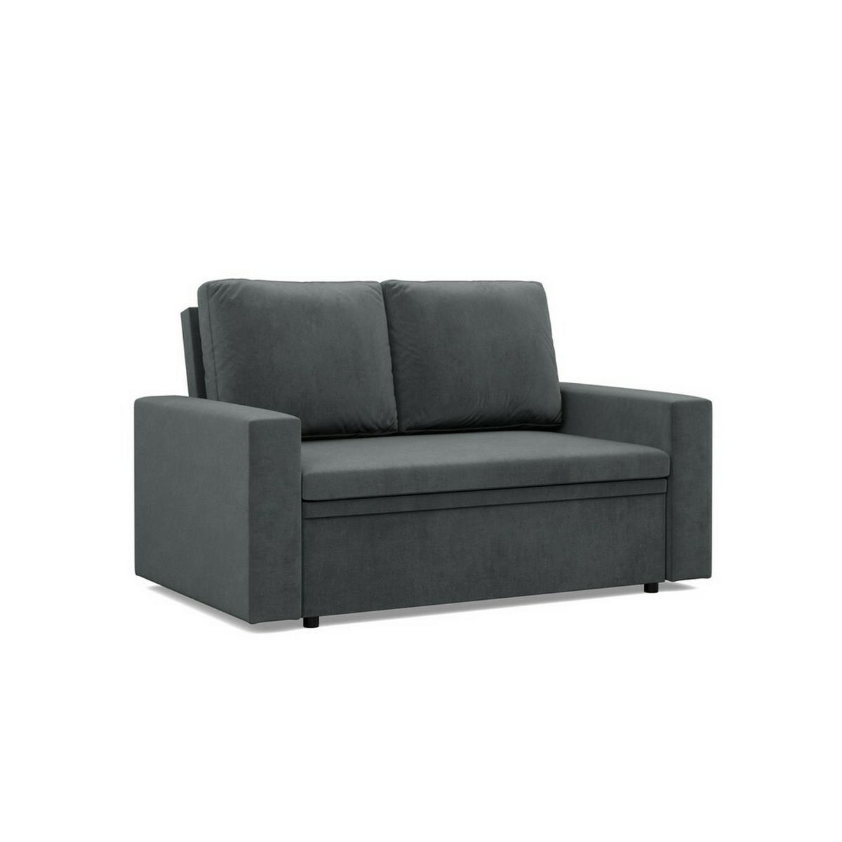 SOFA Neo mit gerader Armlehnen dunkelgrau - Dunkelgrau, Textil (148/90/87cm) - SIMKAM Furniture