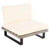 LOUNGE-SESSEL Schwarz, Grau, Cremeweiß - Schwarz/Weiß, Holz (82/75/82cm) - MCW