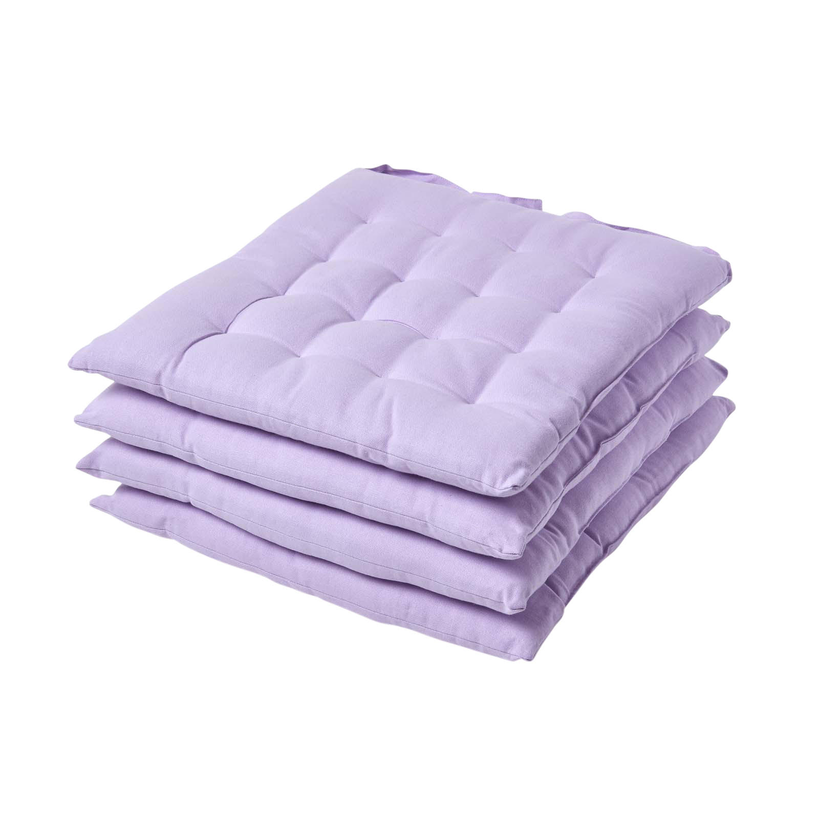 STUHLKISSEN 4er-Set flieder 40/40/6,5 cm - Flieder, Textil (40/40/6.5cm) - Homescapes