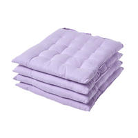 STUHLKISSEN 4er-Set flieder 40/40/6,5 cm - Flieder, Textil (40/40/6.5cm) - Homescapes