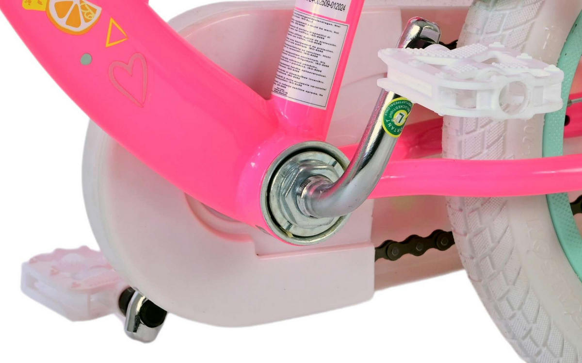 KINDERFAHRRAD Barbie - Mädchen - 12 Zoll - Rücktritt + Handbremse - Rosa - Rosa, Metall (48cm) - TPFSports