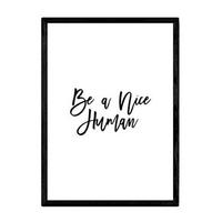 POSTER Inspirierend Phrase – Guter Mensch A4 Rahmenlos - Klar, Papier (29.7/5/21cm) - Nacnic