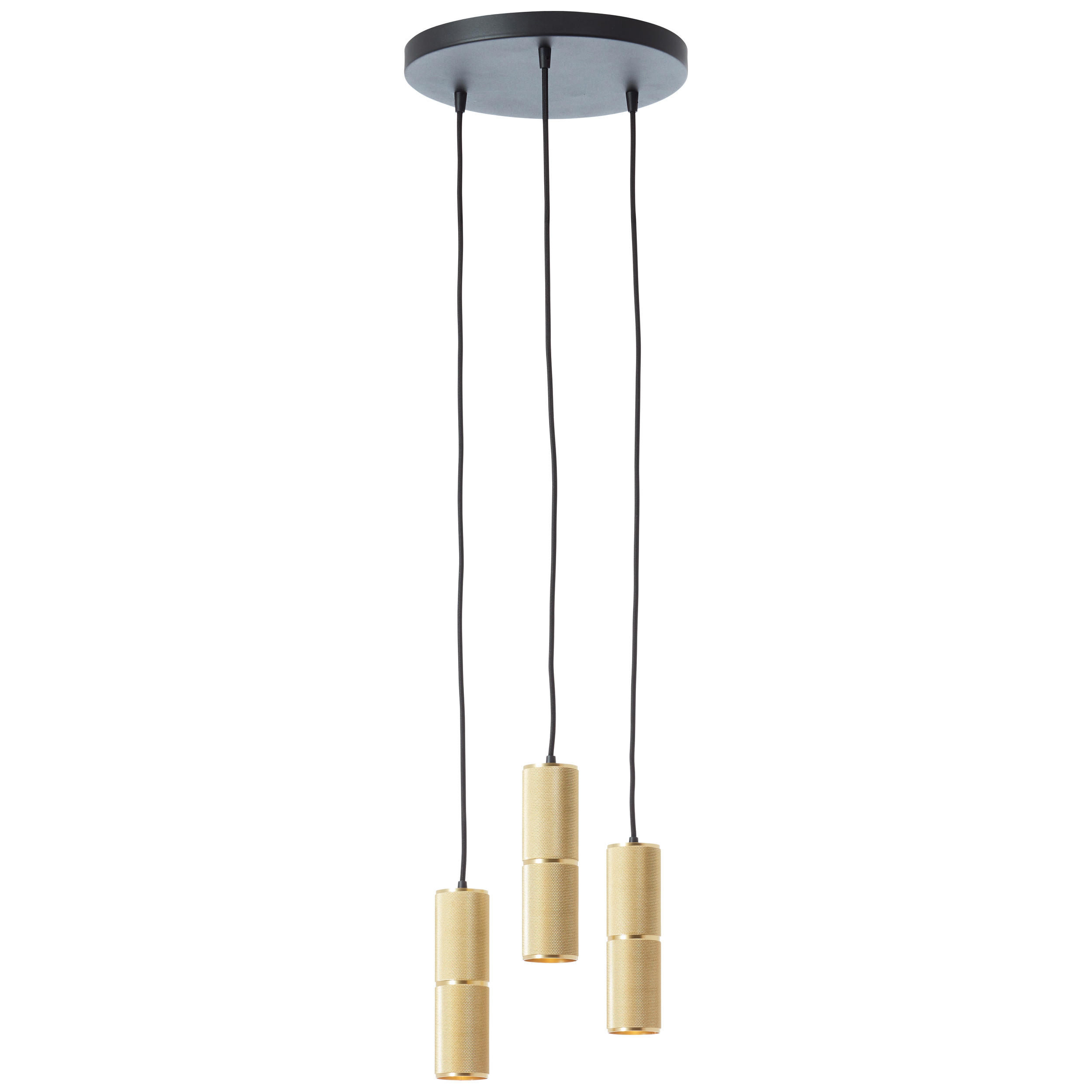 Brilliant Pendelleuchte Schwarz 30x150x30 cm