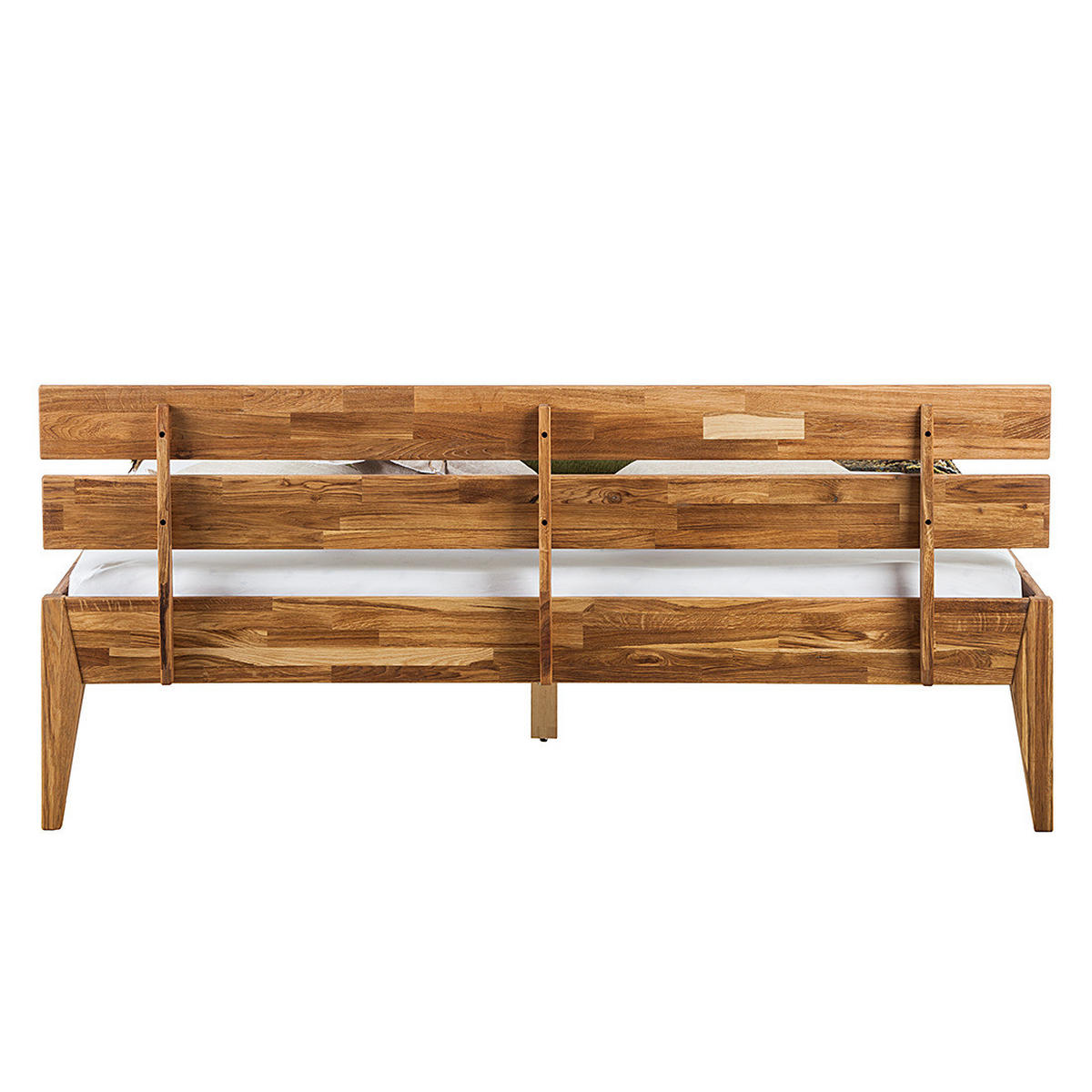 BETT - Massivholz - Eichefarben, Holz (160/200cm) - home24