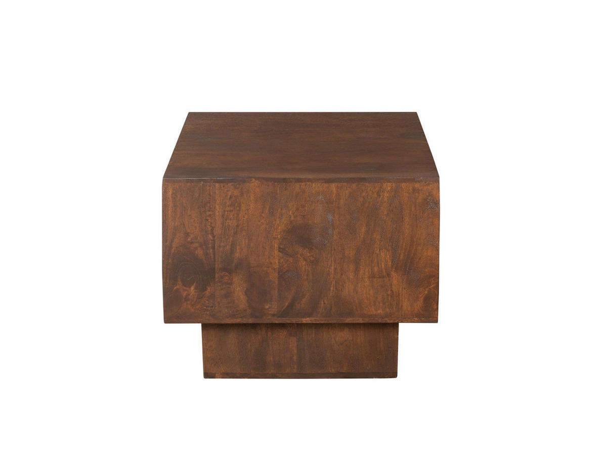 COUCHTISCH Petunia Mangoholz 55 cm / 55 cm Braun - Braun, Holz (56/56/46cm)