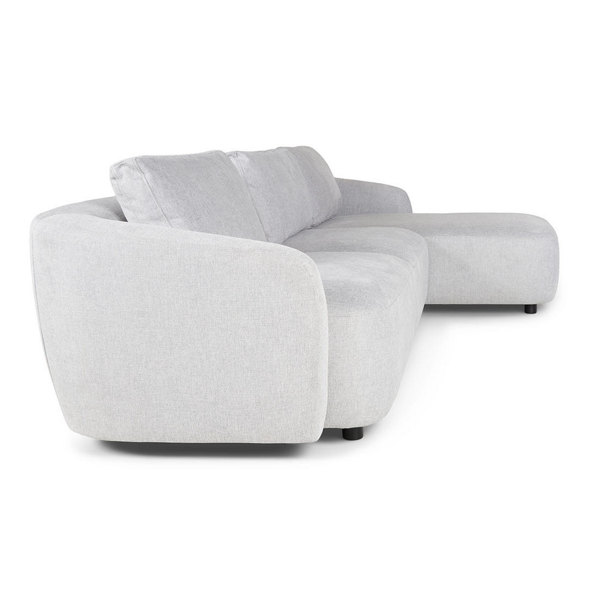 3-SITZER-SOFA Bergen Stoff Hellgrau - Hellgrau, Textil (162/78/312cm) - ebuy24