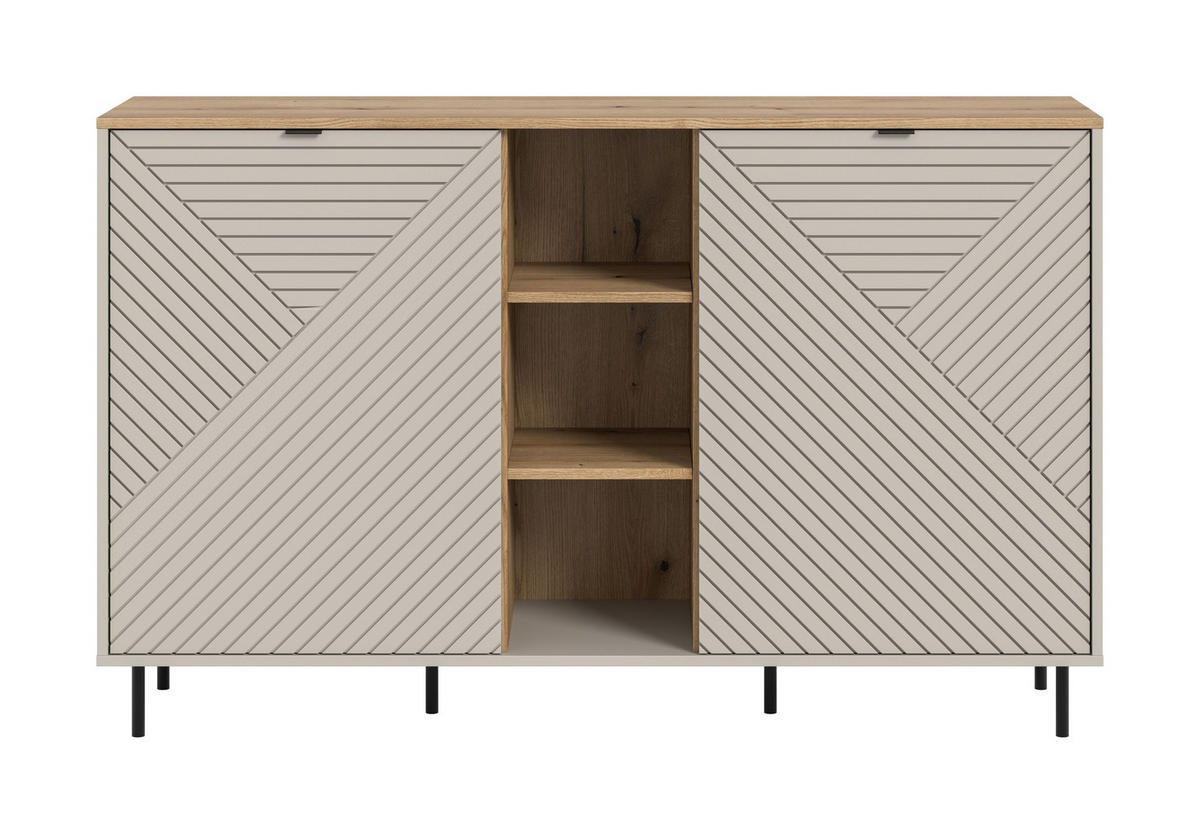 SIDEBOARD Campus Kaschmir 154/40/95 cm - Beige, Holzwerkstoff (154/95/40cm) - Xonox